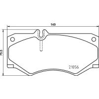 Brake pads for disc brakes