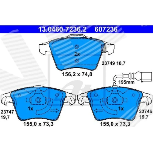 BRAKE PADS FOR DISC BRAKES - 0