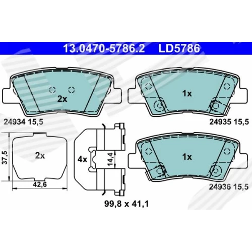 BRAKE PADS FOR DISC BRAKES - 0