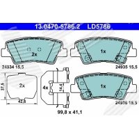 Brake pads for disc brakes