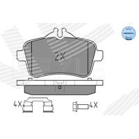 Brake pads for disc brakes