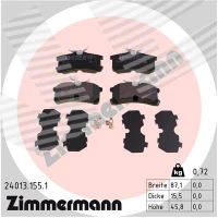 Brake pads for disc brakes