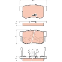 Brake pads for disc brakes