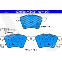 Brake pads for disc brakes