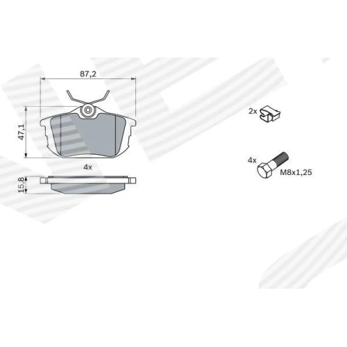 BRAKE PADS FOR DISC BRAKES - 6