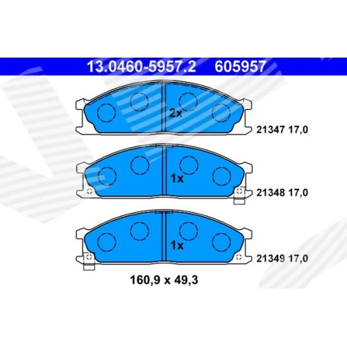 BRAKE PADS FOR DISC BRAKES - 0