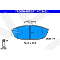 Brake pads for disc brakes