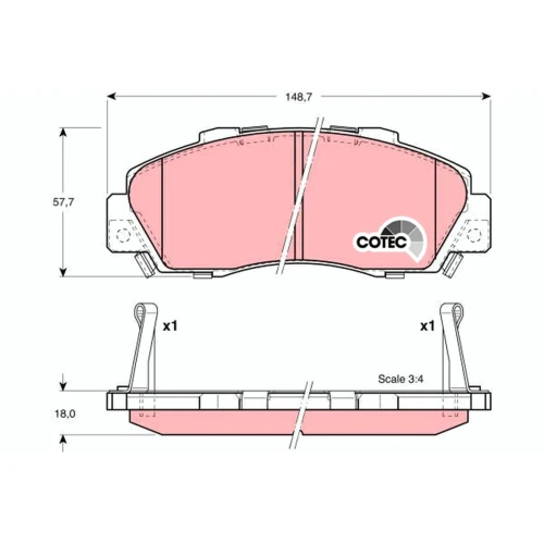 BRAKE PADS FOR DISC BRAKES - 0