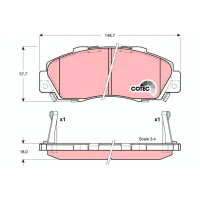 Brake pads for disc brakes