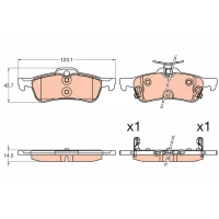 Brake pads for disc brakes