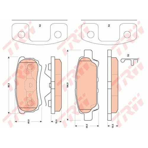 BRAKE PADS FOR DISC BRAKES - 0