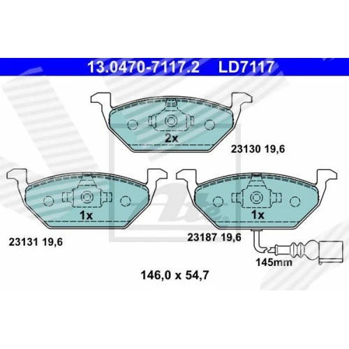 BRAKE PADS FOR DISC BRAKES - 0