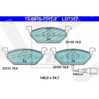 Brake pads for disc brakes