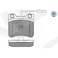 Brake pads for disc brakes