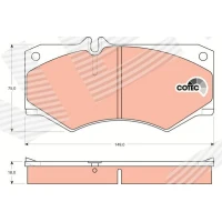 Brake pads for disc brakes