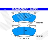 Brake pads for disc brakes