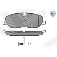 Brake pads for disc brakes