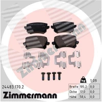 Brake pads for disc brakes