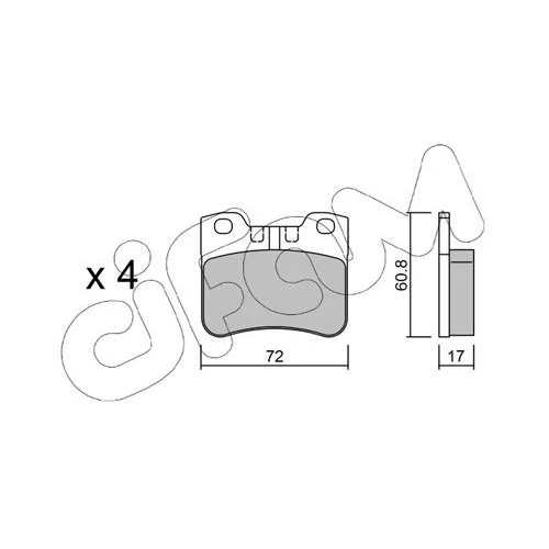 BRAKE PADS FOR DISC BRAKES - 0