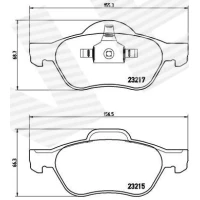 Brake pads for disc brakes