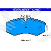 Brake pads for disc brakes