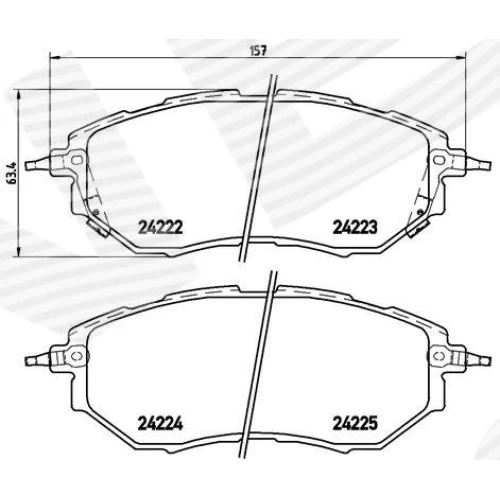 BRAKE PADS FOR DISC BRAKES - 0