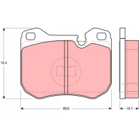 Brake pads for disc brakes