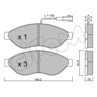 Brake pads for disc brakes