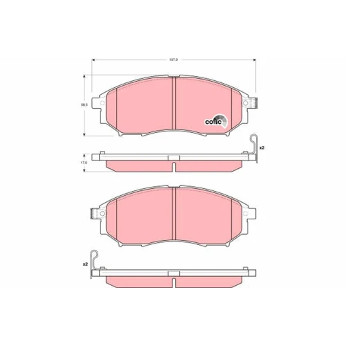 BRAKE PADS FOR DISC BRAKES - 0