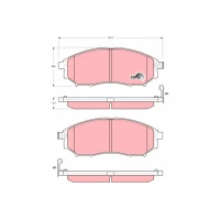 Brake pads for disc brakes