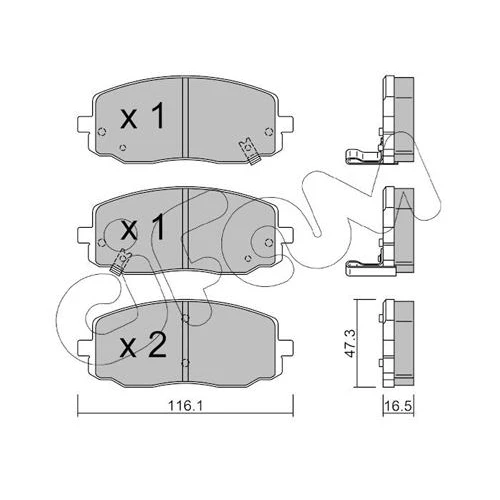 BRAKE PADS FOR DISC BRAKES - 0