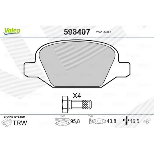 BRAKE PADS FOR DISC BRAKES - 0