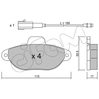 Brake pads for disc brakes