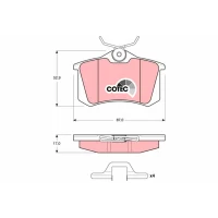 Brake pads for disc brakes