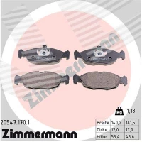 Brake pads for disc brakes