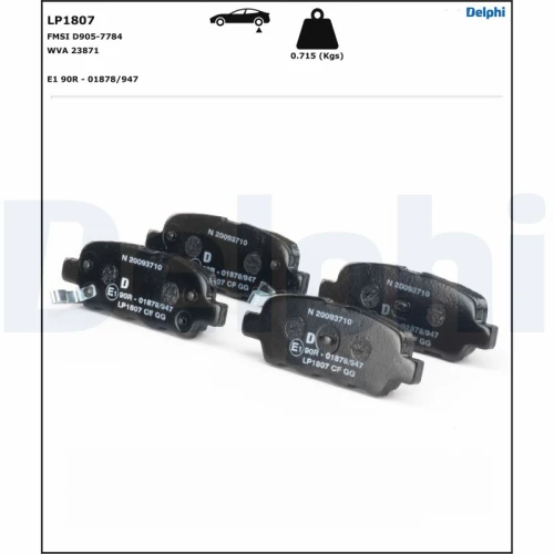 BRAKE PADS FOR DISC BRAKES - 1