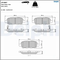 Brake pads for disc brakes