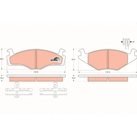 Brake pads for disc brakes