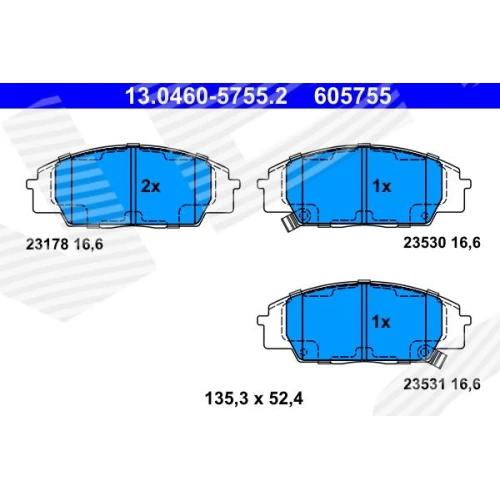 BRAKE PADS FOR DISC BRAKES - 0