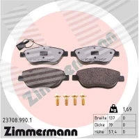 Brake pads for disc brakes