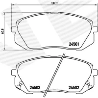 Brake pads for disc brakes