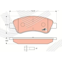 Brake pads for disc brakes