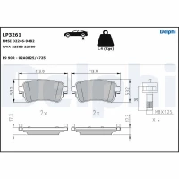 Brake pads for disc brakes