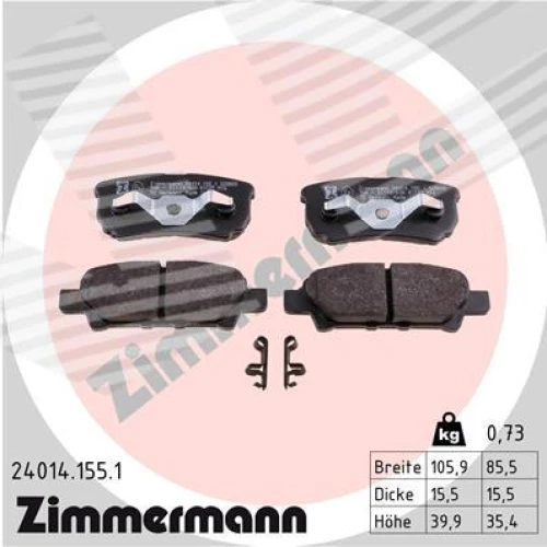 BRAKE PADS FOR DISC BRAKES - 0