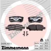 Brake pads for disc brakes