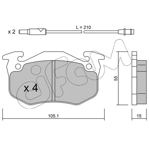 BRAKE PADS FOR DISC BRAKES - 0