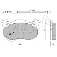 Brake pads for disc brakes