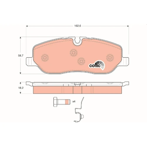 BRAKE PADS FOR DISC BRAKES - 0