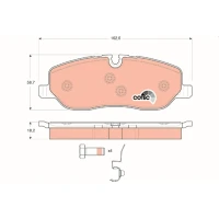 Brake pads for disc brakes