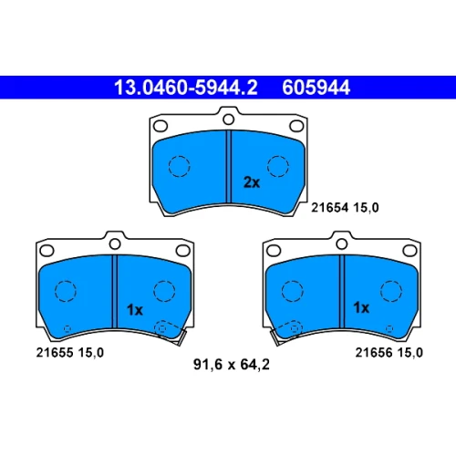 BRAKE PADS FOR DISC BRAKES - 0